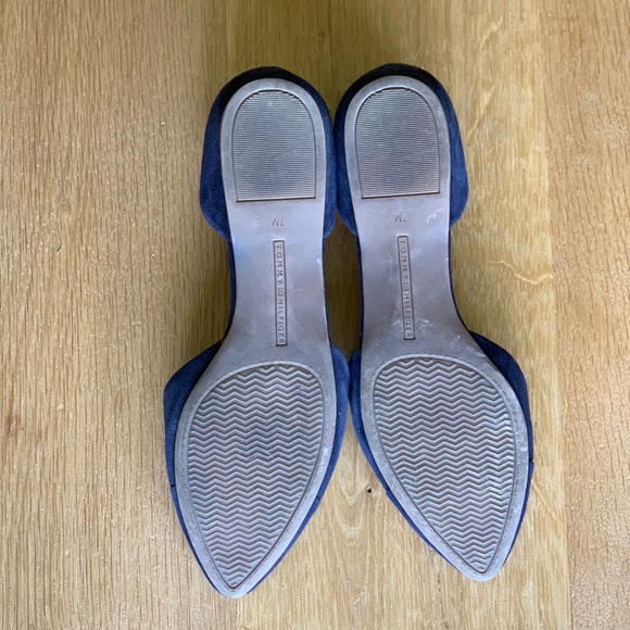 Navy Suede Tommy Hilfiger Ballet Flat - Picture 3 of 3